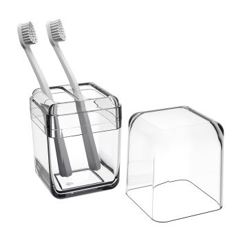 PORTA-ESCOVA CUBE C/TP-CR