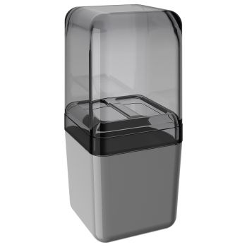 PORTA-ESCOVA CUBE C/TP-CZF+FUM